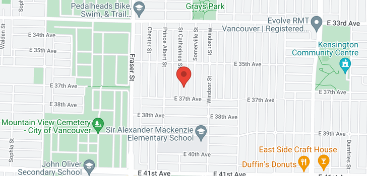 map of 5294 ST. CATHERINES STREET